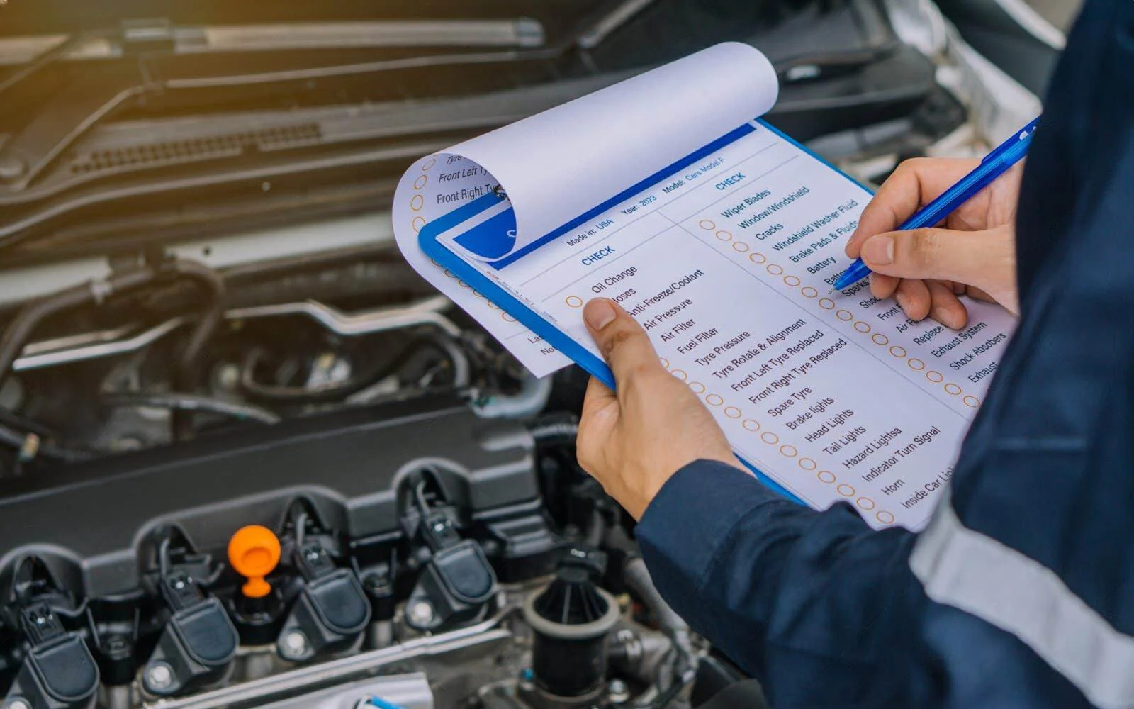 Certified pre-owned vehicle inspection